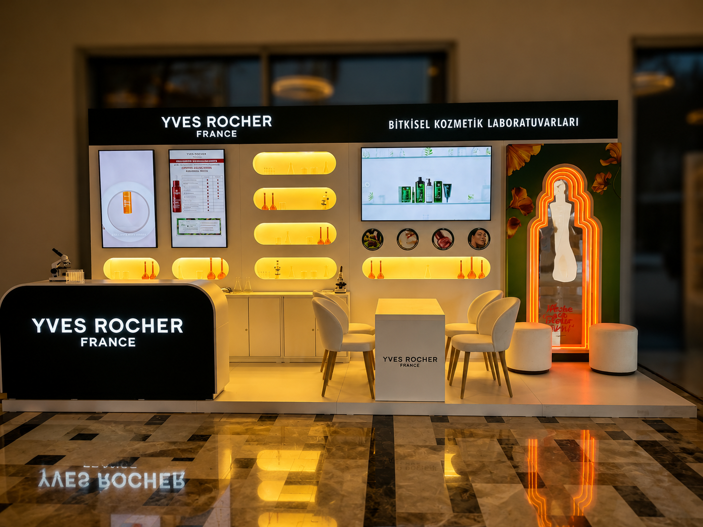 YVES ROCHER — Stand, Lounge & Kıosk uygulaması,